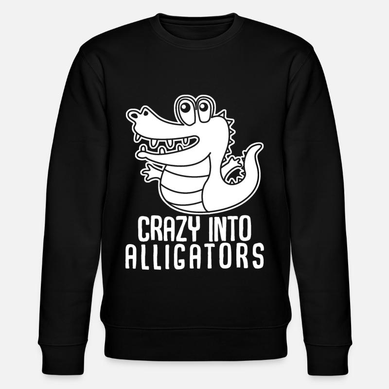 Alligators Cute Alligator - Stanley/Stella CHANGER Unisex Organic Sweatshirt - black