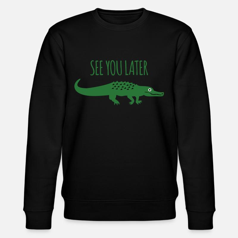 Alligators Joke Alligator - Stanley/Stella CHANGER Unisex Organic Sweatshirt - black