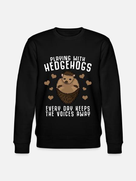 Hedgehogs Hedgehog - Stanley/Stella CHANGER Unisex Organic Sweatshirt - black