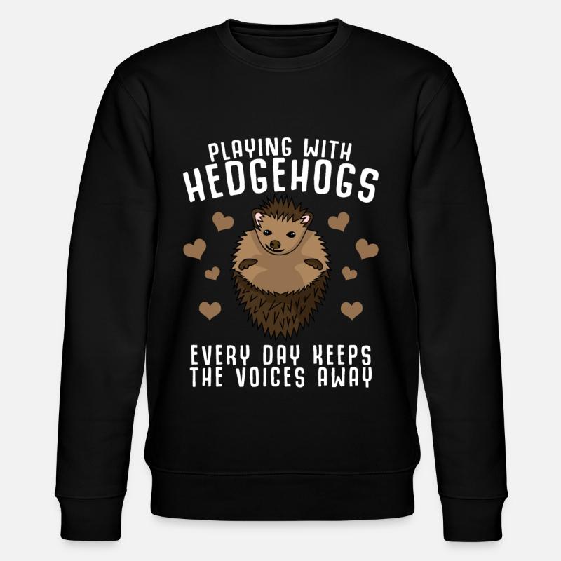 Hedgehogs Hedgehog - Stanley/Stella CHANGER Unisex Organic Sweatshirt - black
