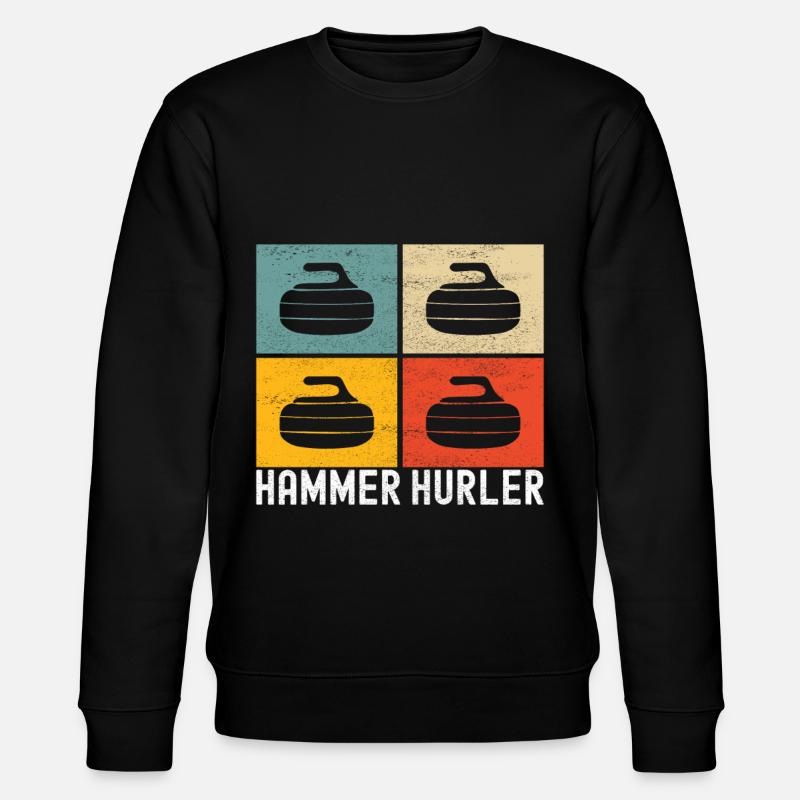 Curling Curling Players - Stanley/Stella CHANGER Unisex Organic Sweatshirt - black