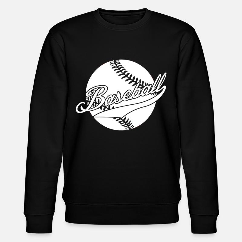 Baseball Bat Baseball Player - Stanley/Stella CHANGER Unisex Organic Sweatshirt - black