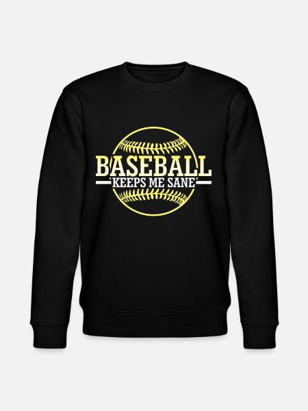 Baseball Joke - Stanley/Stella CHANGER Unisex Organic Sweatshirt - black