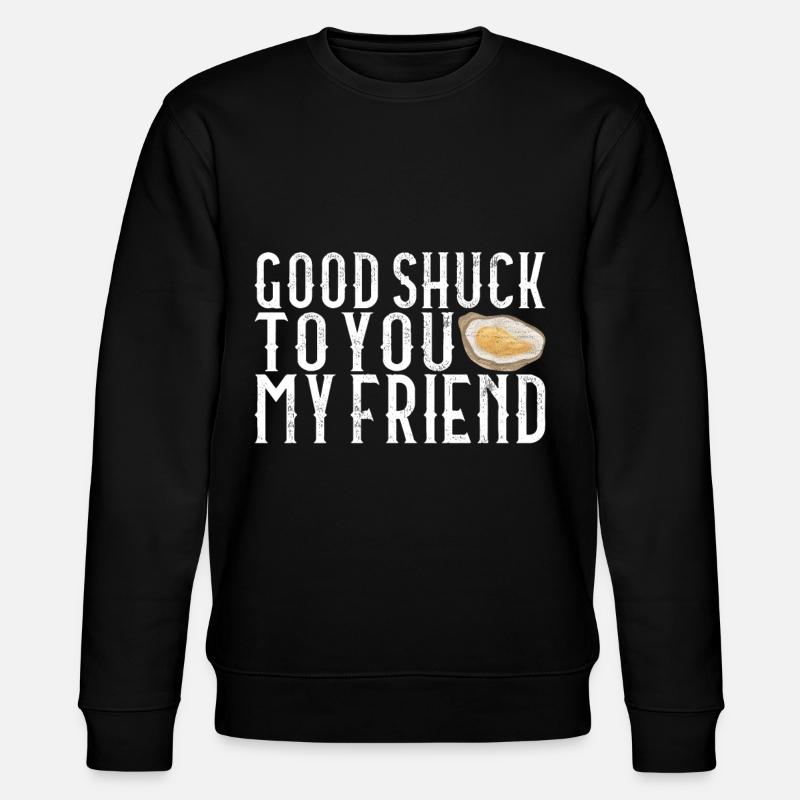 Oysters Oyster Lovers - Stanley/Stella CHANGER Unisex Organic Sweatshirt - black