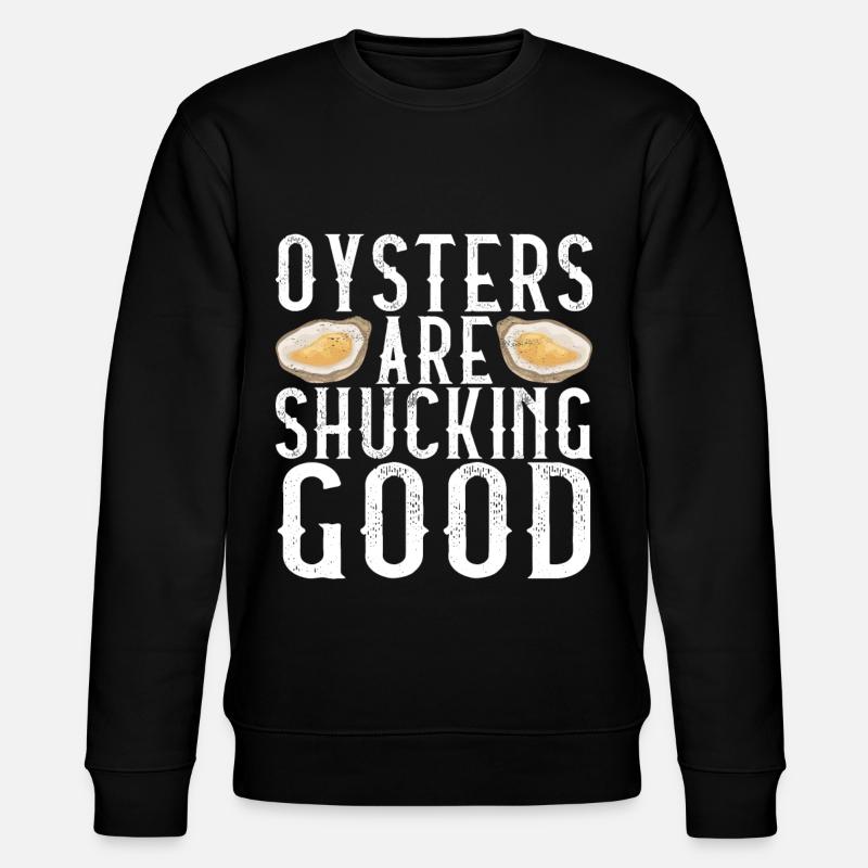 Oysters Oyster Lovers - Stanley/Stella CHANGER Unisex Organic Sweatshirt - black