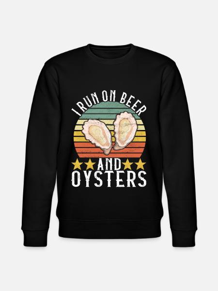 Oysters Oyster Lovers - Stanley/Stella CHANGER Unisex Organic Sweatshirt - black