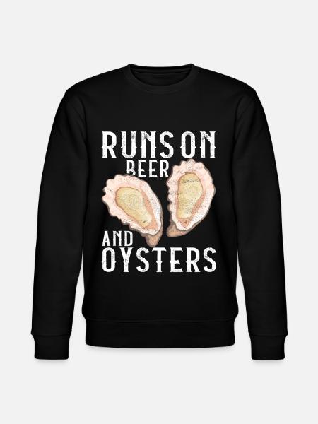 Oysters Oyster Lovers - Stanley/Stella CHANGER Unisex Organic Sweatshirt - black