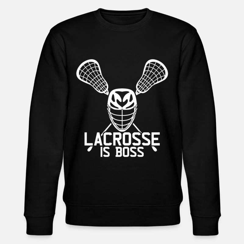 Lacrosse Player Lacrosse Racquets - Stanley/Stella CHANGER Unisex Organic Sweatshirt - black