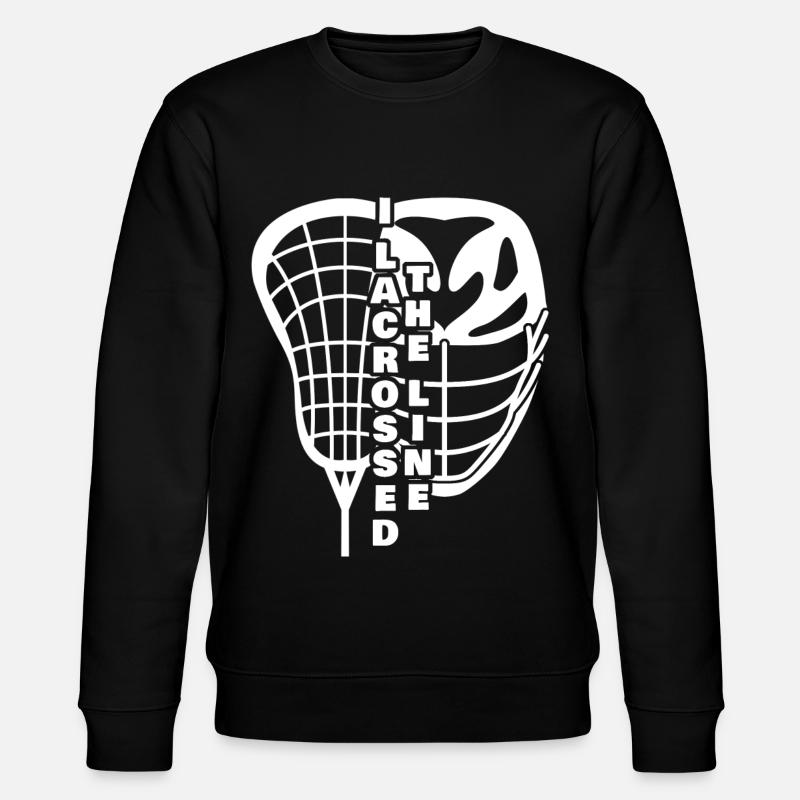 Lacrosse Cross the line - Stanley/Stella CHANGER Unisex Organic Sweatshirt - black