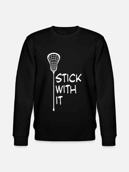 Lacrosse Joke - Stanley/Stella CHANGER Unisex Organic Sweatshirt - black
