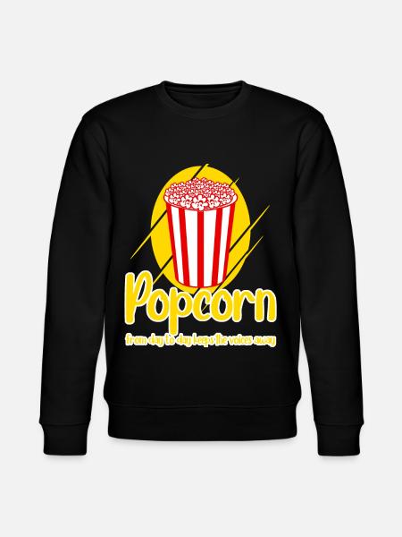 Funny Popcorn - Stanley/Stella Unisex Bio-Sweatshirt CHANGER - Schwarz