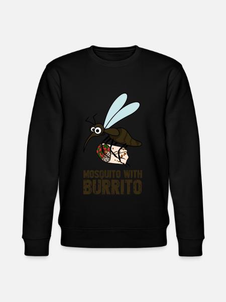 Burritos Mosquito Burrito - Stanley/Stella CHANGER Unisex Organic Sweatshirt - black