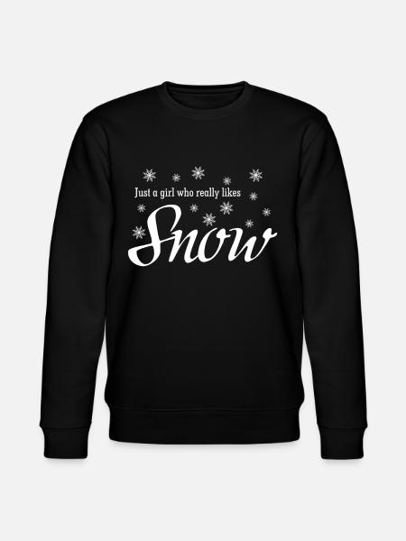 Snow Winter Snowflake Snowflakes - Stanley/Stella CHANGER Unisex Organic Sweatshirt - black