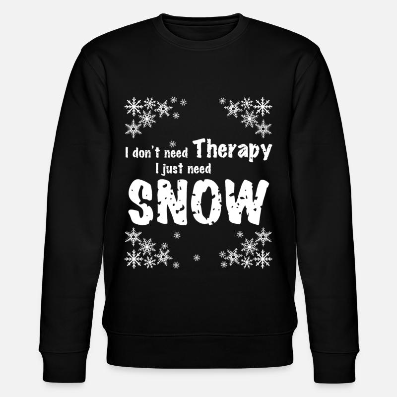 Snowflakes Snow Snowflake - Stanley/Stella Unisex Bio-Sweatshirt CHANGER  - Schwarz