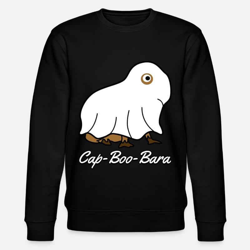 Capybaras Ghost Capybara - Stanley/Stella CHANGER Unisex Organic Sweatshirt - black