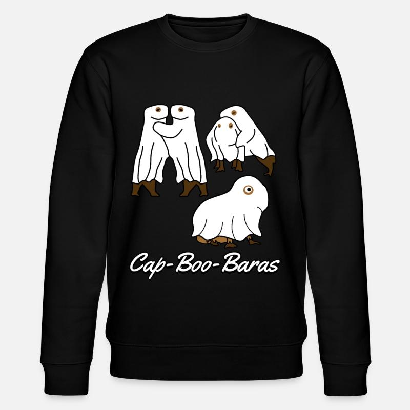 Capybaras Ghosts Capybara - Stanley/Stella Unisex Bio-Sweatshirt CHANGER  - Schwarz