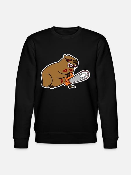 Capybaras Evil Capybara - Stanley/Stella CHANGER Unisex Organic Sweatshirt - black