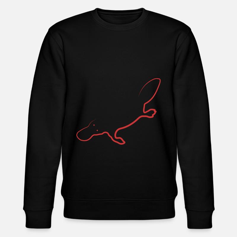 Platypus - Schnabeltier - Stanley/Stella Unisex Bio-Sweatshirt CHANGER  - Schwarz