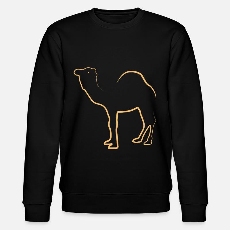 Kamel Camel Dromedar - Stanley/Stella Unisex Bio-Sweatshirt CHANGER  - Schwarz