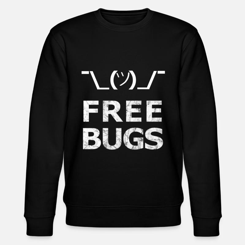 Free Bugs2 - - Programmierer Informatiker - Stanley/Stella Unisex Bio-Sweatshirt CHANGER  - Schwarz