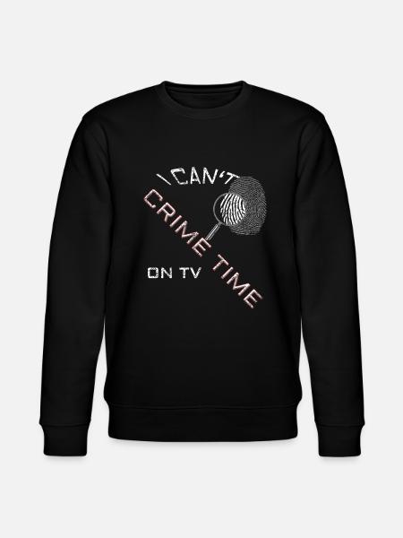 crime time distressed - Stanley/Stella CHANGER Unisex Organic Sweatshirt - black