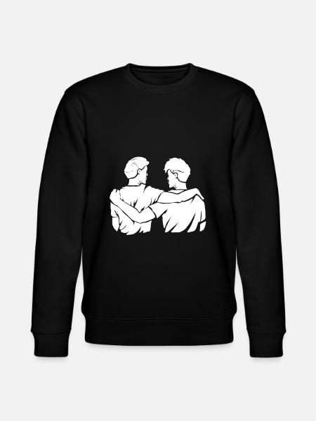 Best friends - Stanley/Stella CHANGER Unisex Organic Sweatshirt - black