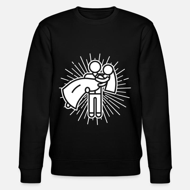 Hochzeit Design - Stanley/Stella Unisex Bio-Sweatshirt CHANGER  - Schwarz