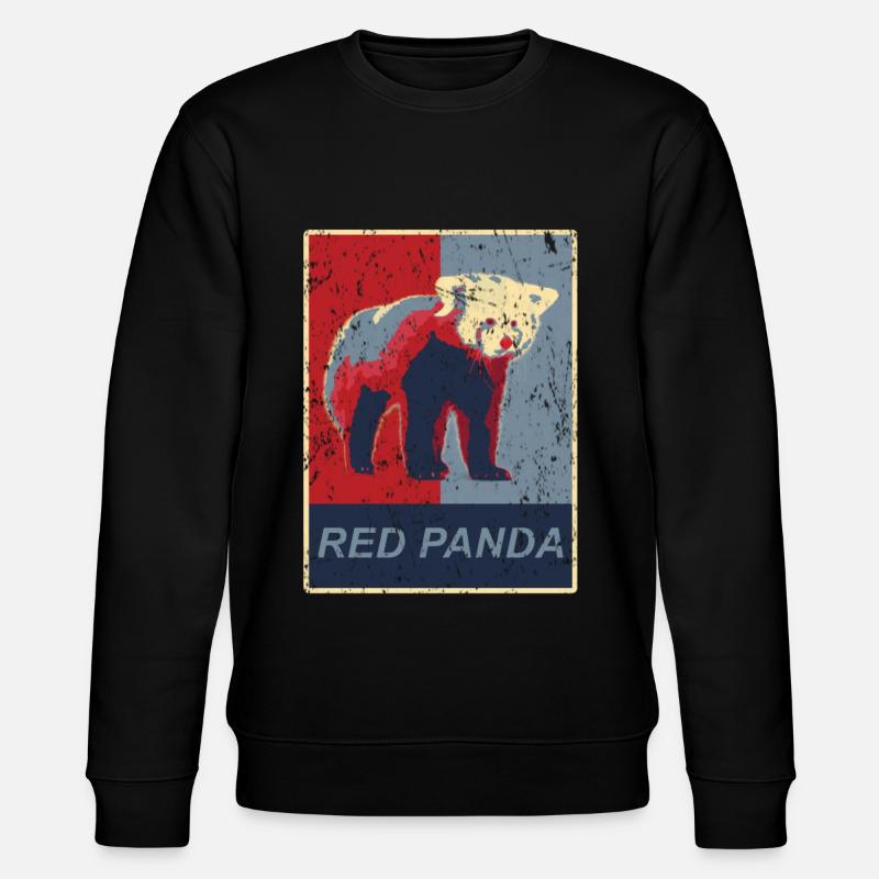 Panda rouge - Sweat bio CHANGER Stanley/Stella Unisexe - noir