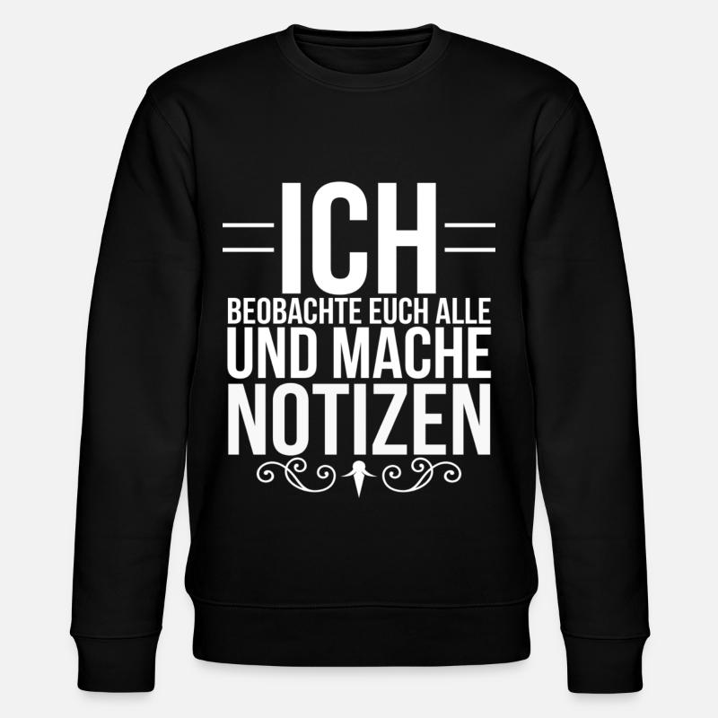 Arbeit - Stanley/Stella Unisex Bio-Sweatshirt CHANGER  - Schwarz
