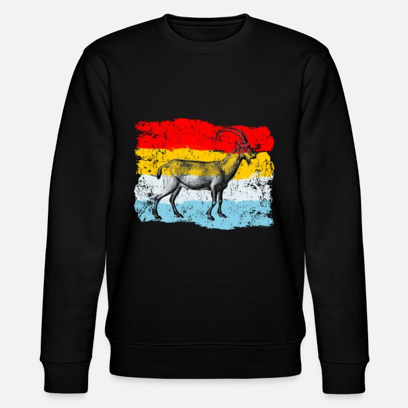 Ziege - Stanley/Stella Unisex Bio-Sweatshirt CHANGER  - Schwarz