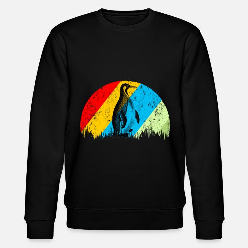 Pingouin rétro - Sweat bio CHANGER Stanley/Stella Unisexe - noir