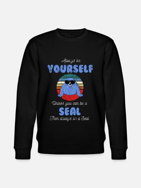 Robbe Seelöwe - Stanley/Stella Unisex Bio-Sweatshirt CHANGER - Schwarz