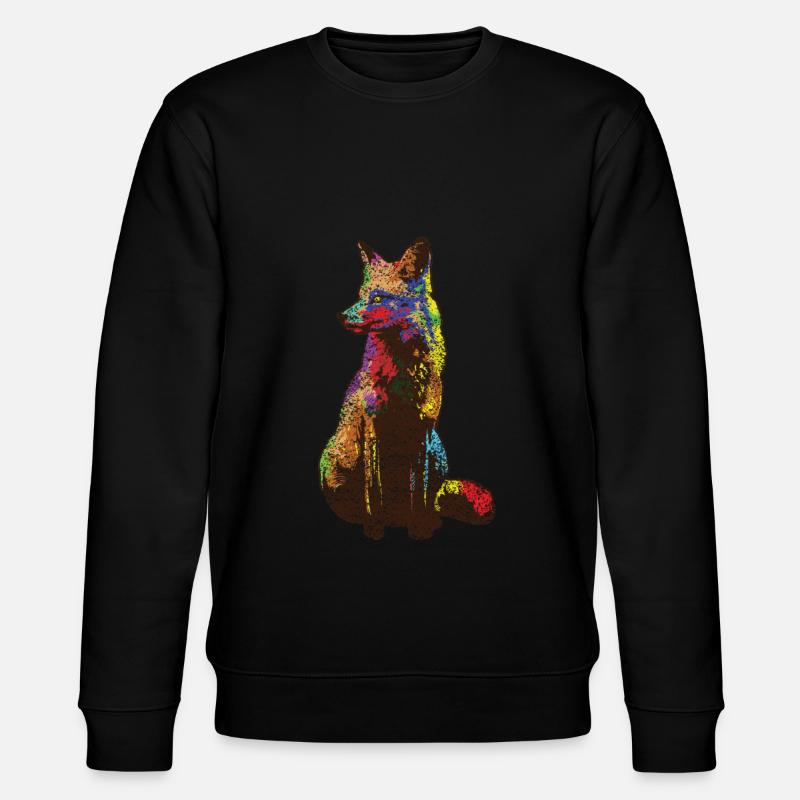 Fox - Stanley/Stella CHANGER Unisex Organic Sweatshirt - black