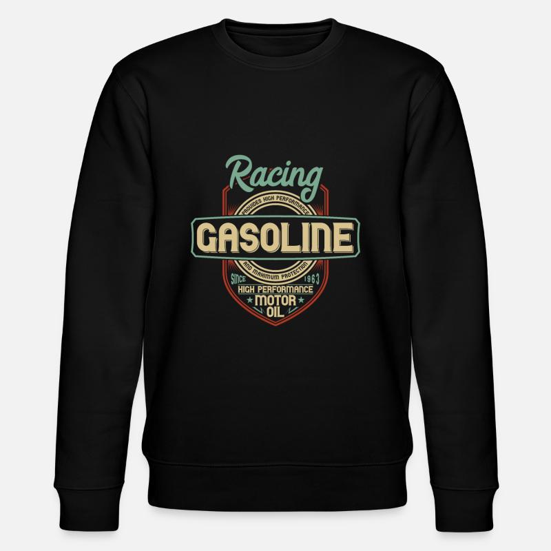Coole Motor Sprüche - Stanley/Stella Unisex Bio-Sweatshirt CHANGER  - Schwarz