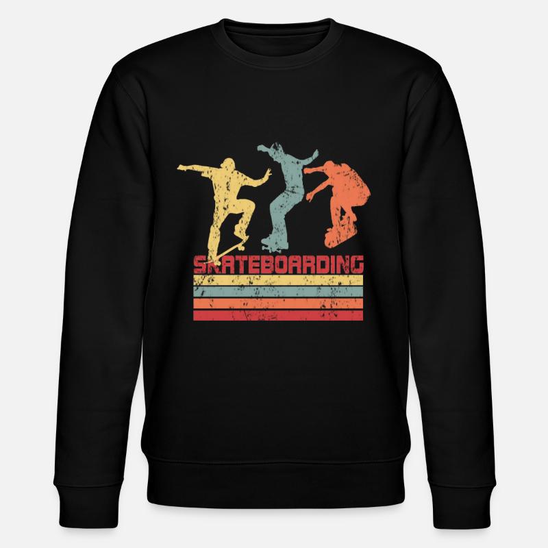 Skateboarding - Stanley/Stella Unisex Bio-Sweatshirt CHANGER  - Schwarz