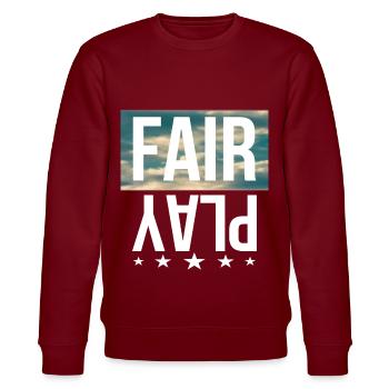 Fair Play - Stanley/Stella Unisex Bio-Sweatshirt CHANGER  - Burgunderrot - Vorne - Nik (191cm) & Marisol (170cm)