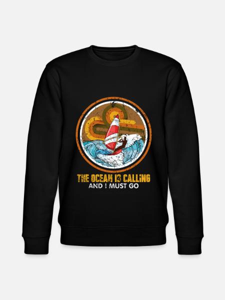 Windsurfing - Stanley/Stella CHANGER Unisex Organic Sweatshirt - black