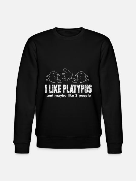 platypus - Stanley/Stella CHANGER Unisex Organic Sweatshirt - black