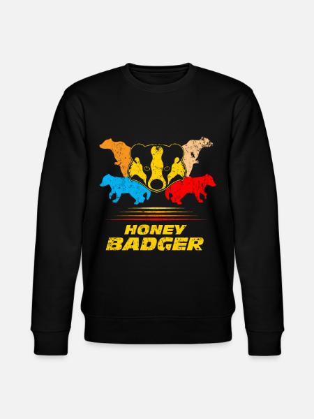 Honigdachs - Stanley/Stella Unisex Bio-Sweatshirt CHANGER  - Schwarz