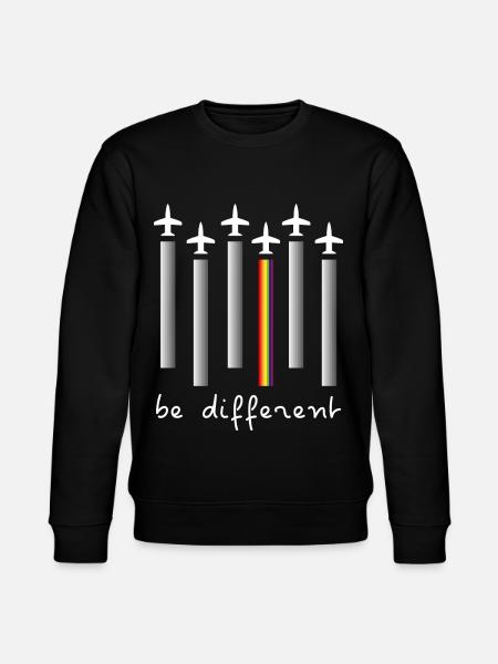 Airplane Airplane | be different - Stanley/Stella CHANGER Unisex Organic Sweatshirt - black