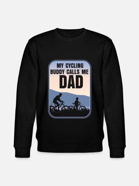 Bicycle Dad Father's Day - Stanley/Stella CHANGER Unisex Organic Sweatshirt - black