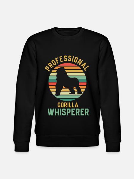 Gorilla monkey - Stanley/Stella CHANGER Unisex Organic Sweatshirt - black