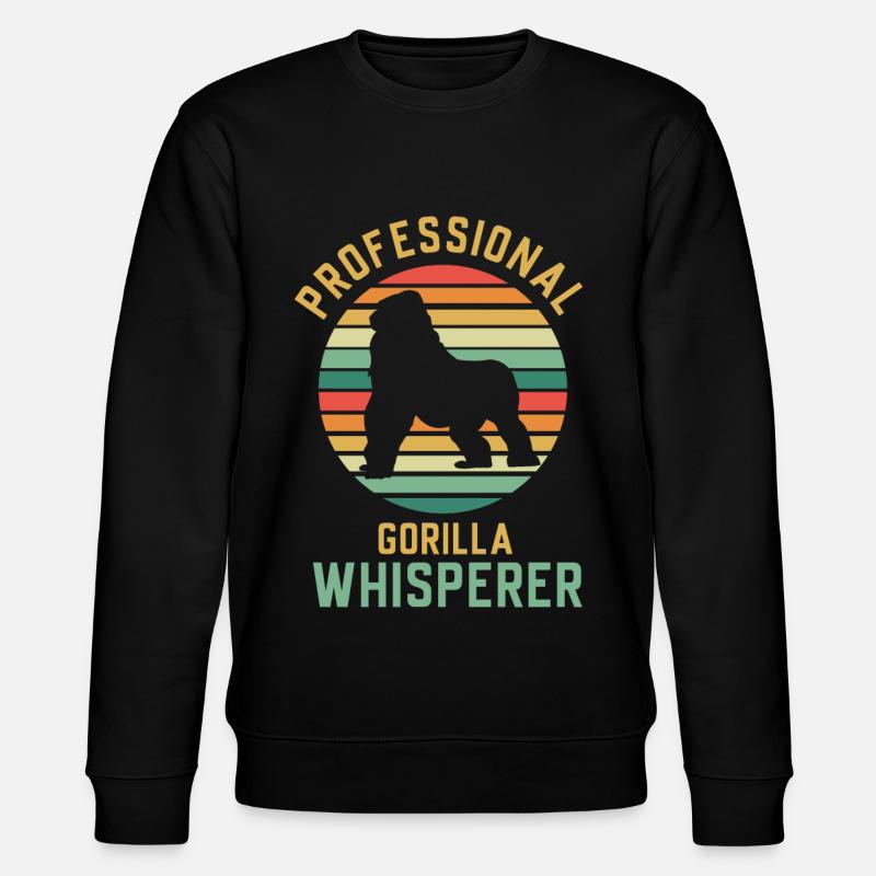 Singe gorille - Sweat bio CHANGER Stanley/Stella Unisexe - noir