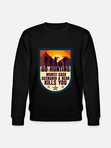 Hunt hunters - Stanley/Stella CHANGER Unisex Organic Sweatshirt - black