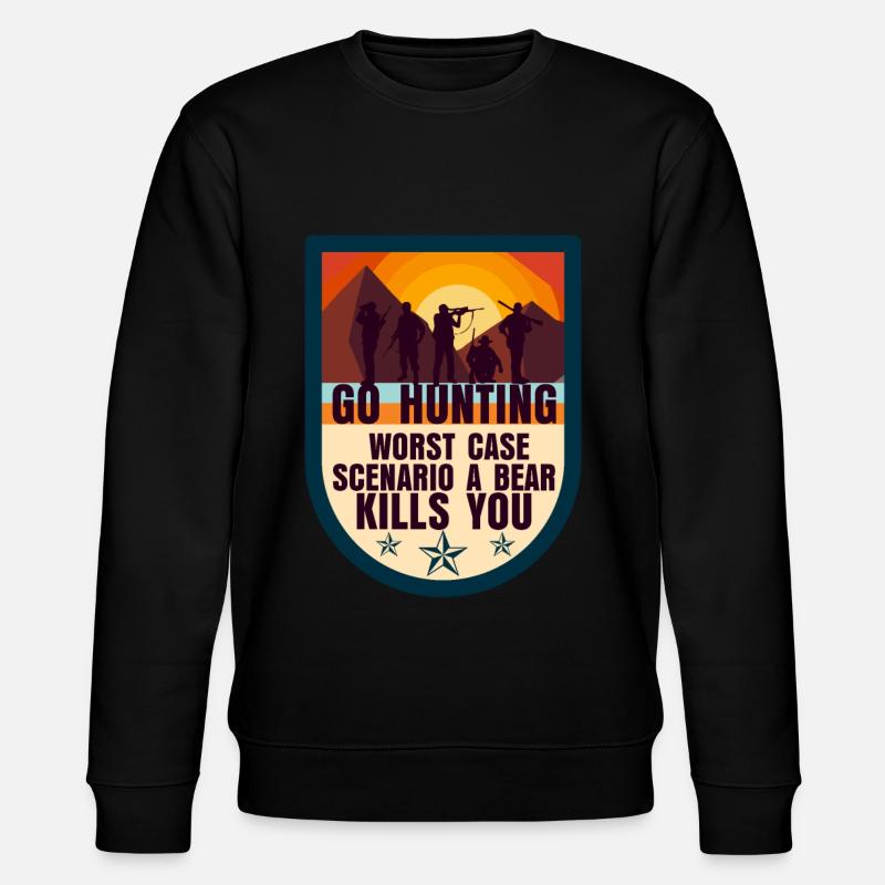 Chasseurs de chasse - Sweat bio CHANGER Stanley/Stella Unisexe - noir