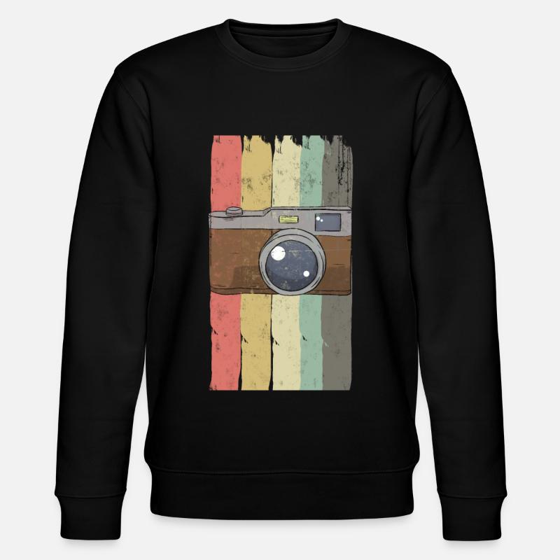 camera - Stanley/Stella CHANGER Unisex Organic Sweatshirt - black