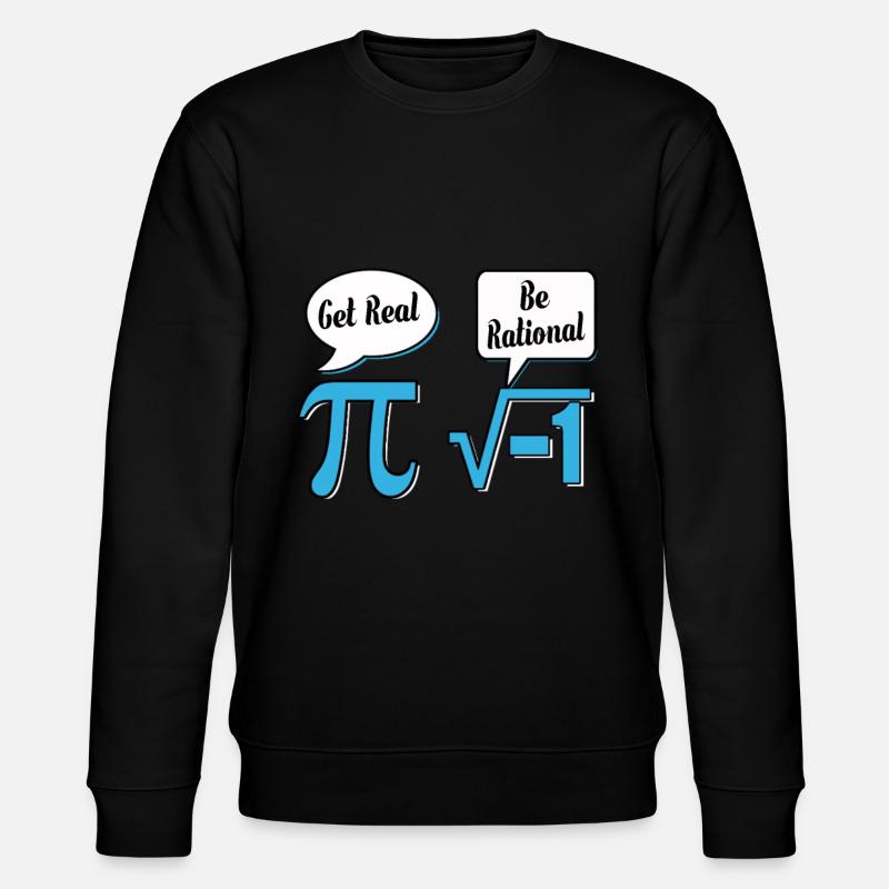 Math math mathematician experiment gift - Stanley/Stella CHANGER Unisex Organic Sweatshirt - black