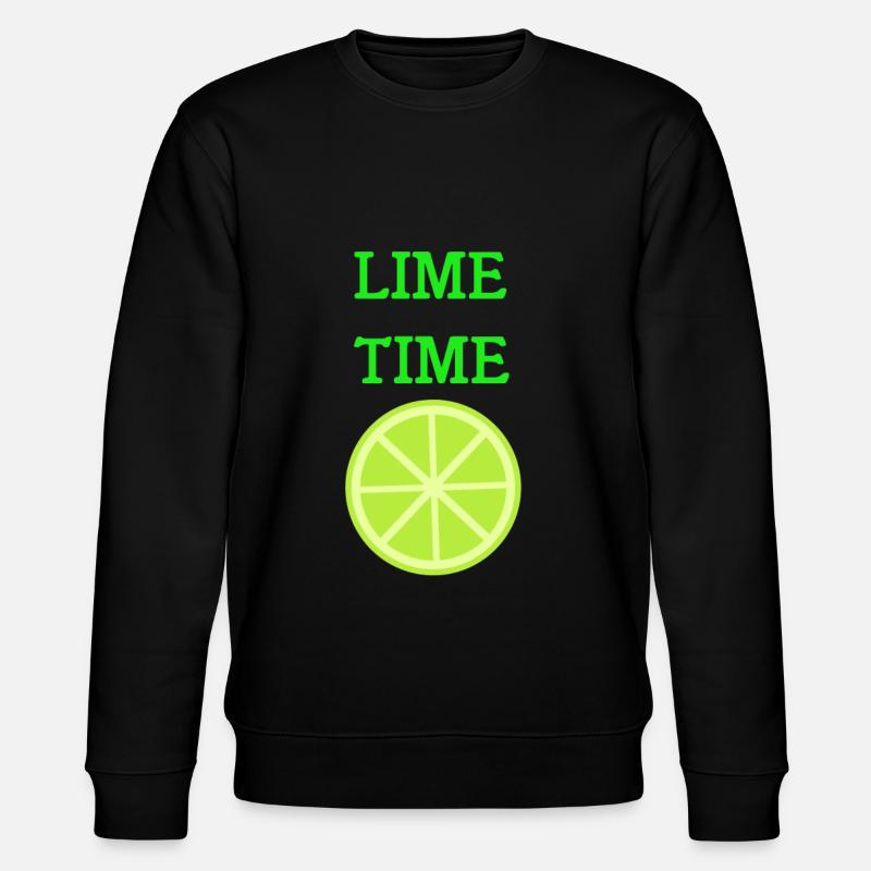 Limette - Stanley/Stella Unisex Bio-Sweatshirt CHANGER  - Schwarz