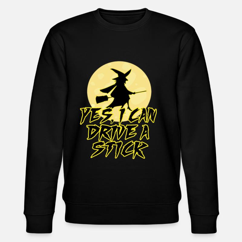 Witch magic witchcraft halloween broom - Stanley/Stella CHANGER Unisex Organic Sweatshirt - black
