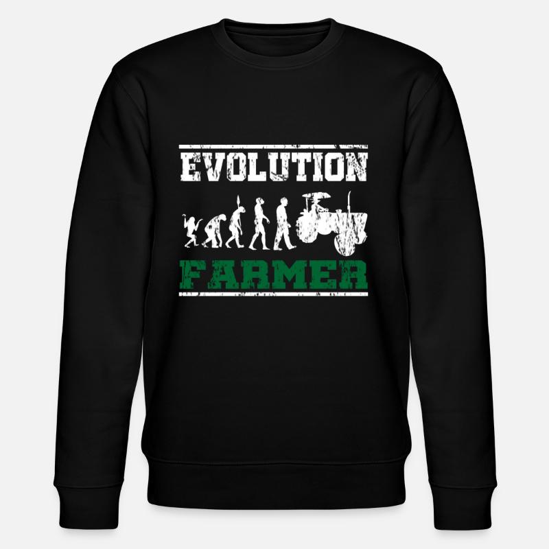 Evolution du paysan tracteur - Sweat bio CHANGER Stanley/Stella Unisexe - noir